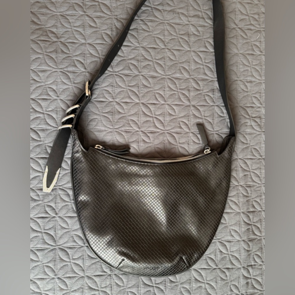 rag & bone Black Basketweave Spire Mini Hobo bag